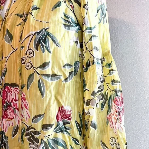 LOFT NWT Tie Neck blouse - Picture 3 of 5
